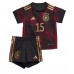 Tyskland Niklas Sule #15 kläder Barn VM 2022 Bortatröja Kortärmad (+ korta byxor)